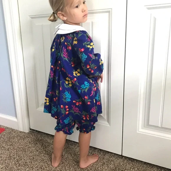 Vintage dress and bubble short set size 3T